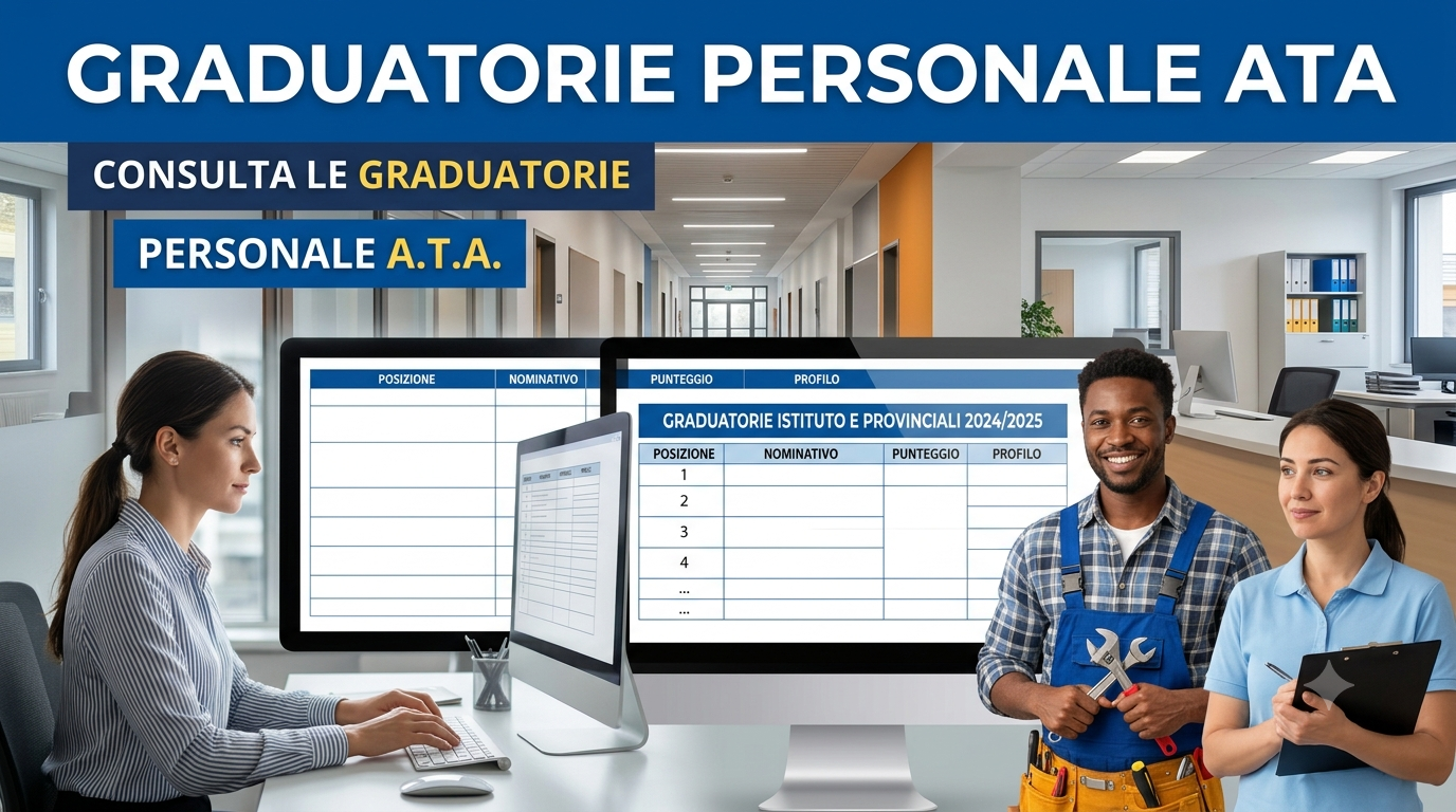 Pubblicazione Graduatorie provvisorie personale ATA 24 mesi